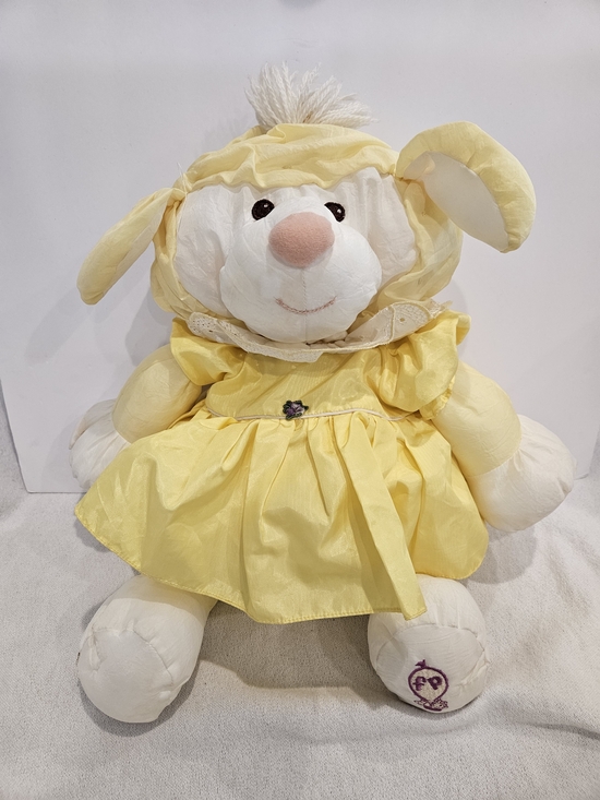 Fisher-Price Other - Vintage 1986 Puffalump Yellow Lamb Plush Fisher Price Stuffed Animal puffalumps